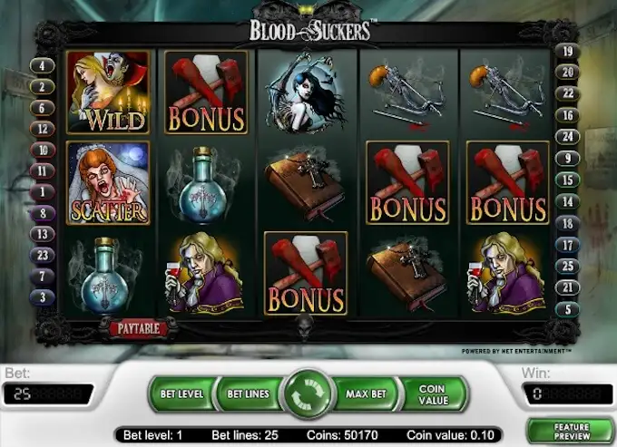 AvaBet онлайн казино предлагает захватывающий слот Blood Suckers для игры